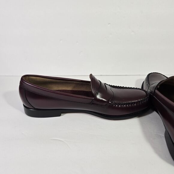 GH Bass Weejuns Classic Logan Leather Penny Loafers Mens Size 11 Oxblood - Picture 5 of 9